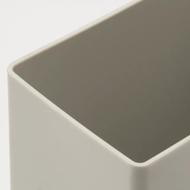 【MUJI 無印良品】PP垃圾桶/方型/迷你/約0.9L 約寬7×深13.5×高14cm