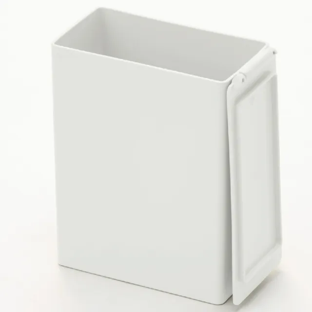 【MUJI 無印良品】PP垃圾桶/方型/迷你/約0.9L 約寬7×深13.5×高14cm