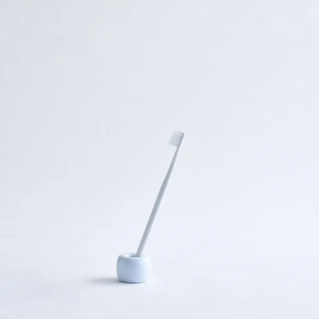 【MUJI 無印良品】白磁牙刷架/1支用 直徑4×高3cm