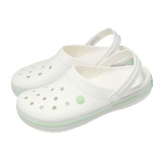 【Crocs】洞洞鞋 Crocband 男鞋 女鞋 白 綠 卡駱班克駱格 涼拖鞋 卡駱馳 110161YL