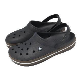 【Crocs】洞洞鞋 Crocband Gum Clog 男女鞋 黑 棕 卡駱班街頭克駱格 212756001