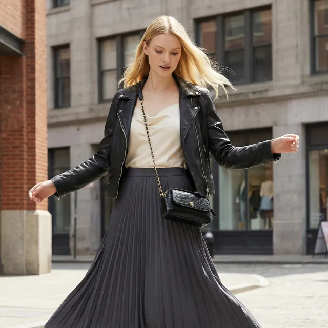 【M2nd】珍稀鱷魚腹皮方便斜揹包(Y75D)