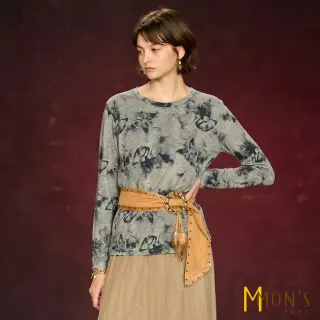 【MON’S】名品親膚棉印花上衣(直)