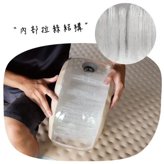 【NUIT 努特】厚睏眠 拉絲充氣床 L尺寸250x200 露營充氣床墊 拉絲充氣床墊 保護墊 露營床(NTB222)