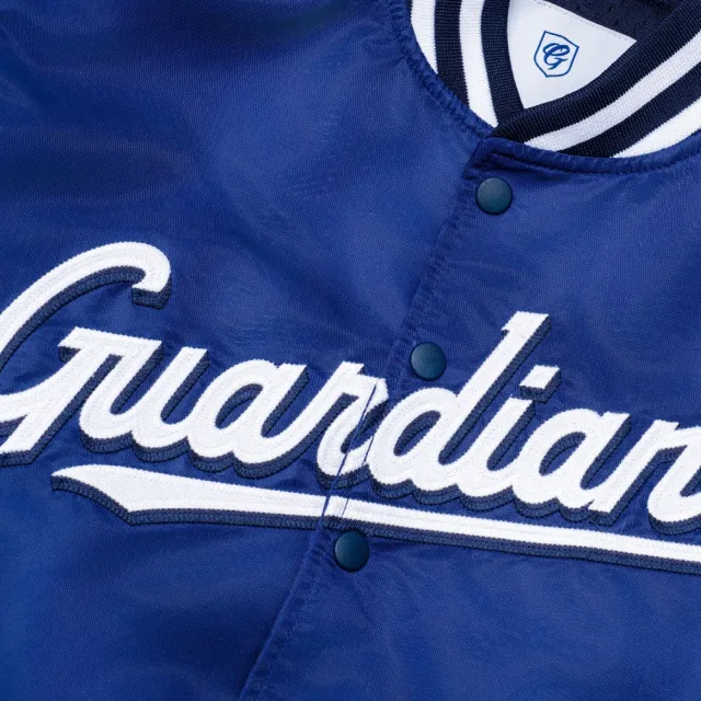 【富邦悍將】GUARDIANS經典款棒球夾克(深寶藍_XS-3XL)