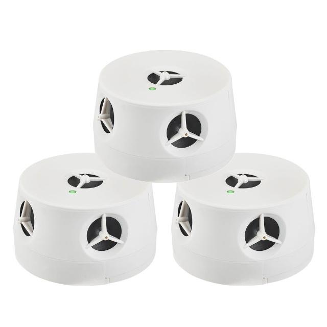 【DigiMax】適用UP-115『五雷轟鼠』五喇叭電池式超音波驅鼠蟲器-3入組(適用50坪 取電不易處專用)