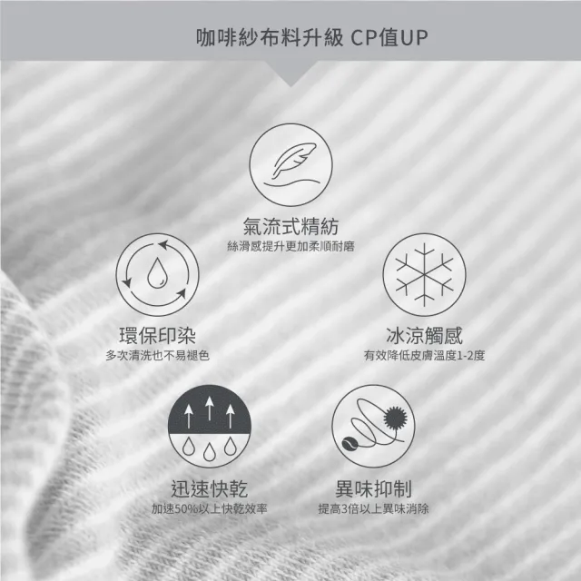 【Gennies 奇妮】透氣舒眠萬用平枕專用替換套(咖啡紗灰)
