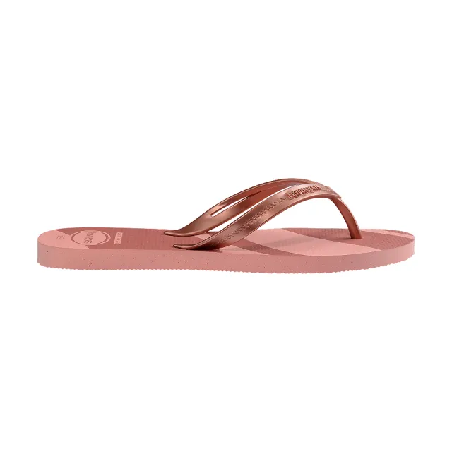 【havaianas 哈瓦仕】拖鞋 女鞋 夾腳拖 漸層 Elegance Print 玫瑰粉金 4148804-1106W (哈瓦士)