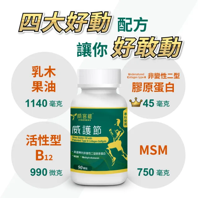 【vigoway 威客維】威護節軟膠囊 90顆/罐