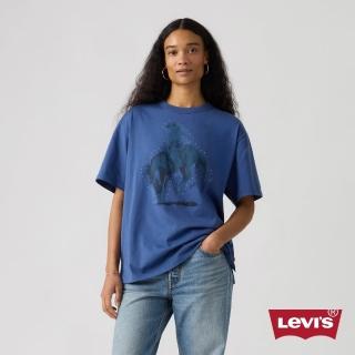 【LEVIS】西部牛仔造型寬鬆短Tee / 225G厚磅 女生上衣 熱賣單品 001MX-0034