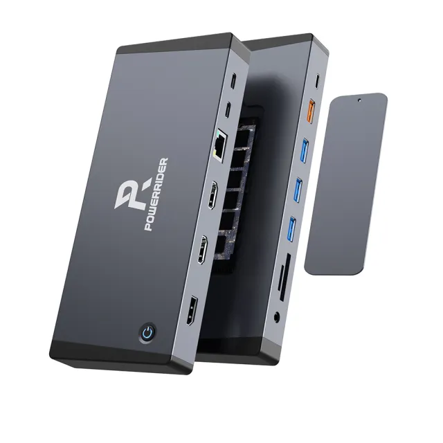 【PowerRider】HB-P31 十五合一 NVMe/SATA SSD集線器 HUB 支援PD快充