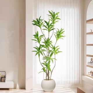 【諾必行】12頭模擬綠植 180cm模擬百合竹 假綠植 假樹 仿生植物 客廳造景 落地擺飾 高階擺飾