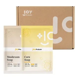 【joyprotein】高蛋白粉包綜合濃湯12入組(菇菇.玉米各6入)(濃湯、代餐、高蛋白、蛋白粉、優蛋白)