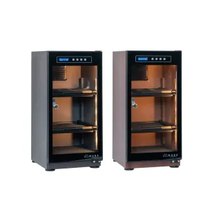 【MURA】50公升全功能電子防潮箱 MU-50TDW(永恆箱/除濕/殺菌/省電/淺楓木紋/胡桃木紋)