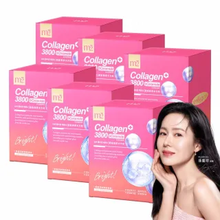 【m2 美度】超能水光膠原飲 6盒組(8入/盒.孫藝珍代言-膠原蛋白.保濕飲.神經醯胺.玻尿酸鈉)