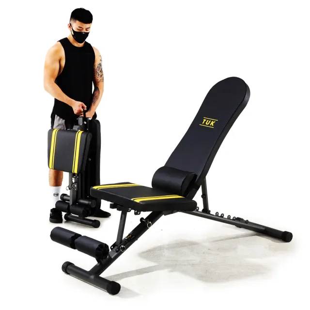 【NUO】232可調式啞鈴32KG一對+MFB-110重訓椅組合(美國MensHealth推薦啞鈴)