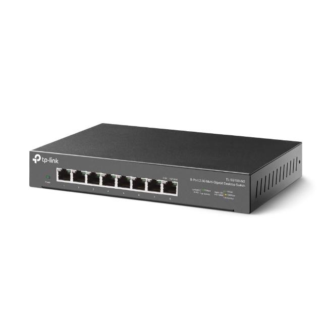 【TP-Link】TL-SG108-M2 8 埠 100Mbps/1Gbps/2.5Gbp 桌上型Gigabit交換器