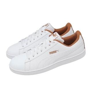 【PUMA】休閒鞋 Up 男鞋 白 棕 皮革 低筒 運動鞋 372605-56