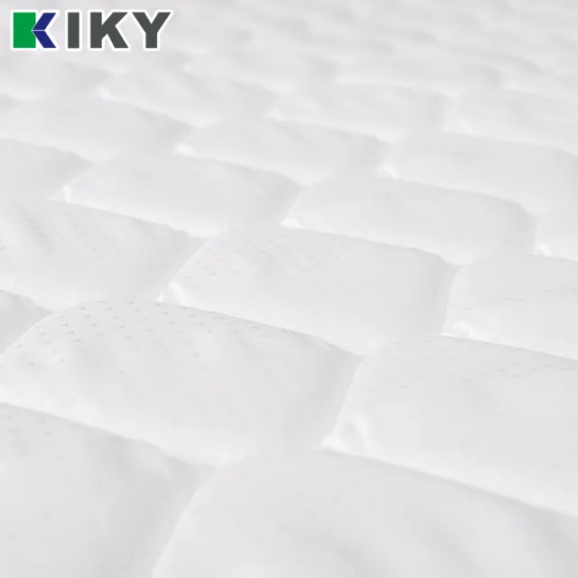 【KIKY】台灣製雙人加大3M防潑水乳膠蜂巢式獨立筒床墊6x6.2尺x23cm
