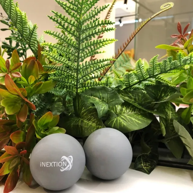 【INEXTION】Therapy Balls 筋膜按摩療癒球 2入組 - 天灰(65D 天然橡膠按摩球 台灣製)