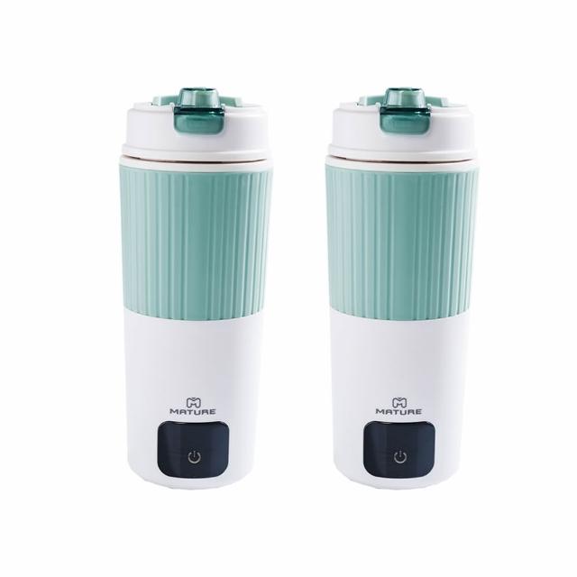 【MATURE 美萃】全球通用316不鏽鋼熱電熱水杯650ml-超值兩入組 CY-1671