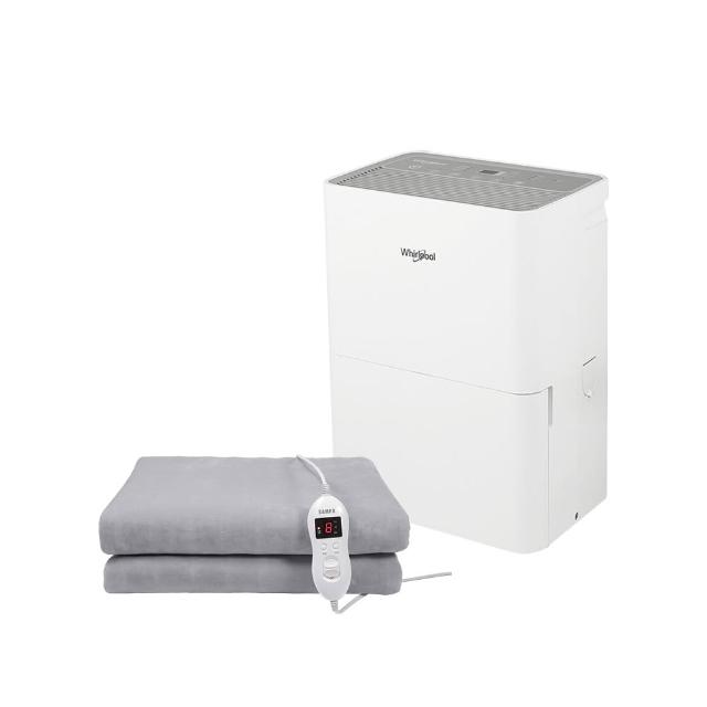【Whirlpool 惠而浦】10L第六感智能除濕機 WDEE10TW+聲寶電熱毯