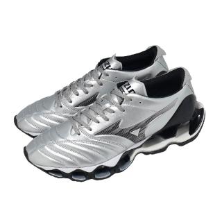 【MIZUNO 美津濃】休閒鞋 Wave Prophecy Morelia Neo 男女鞋 銀 黑 D1GA2551-03