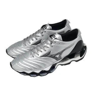 【MIZUNO 美津濃】休閒鞋 Wave Prophecy Morelia Neo 男女鞋 銀 黑 D1GA2551-03