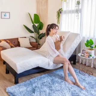 【迪奧斯】一體成形 單人電動床墊 居家電動床看護床(M220型圓月床 - 高密度天然乳膠款)