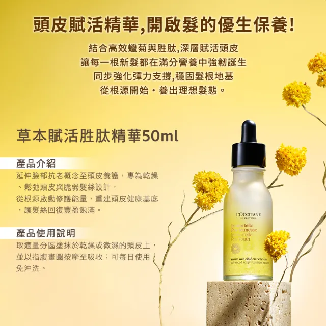 【L’Occitane 歐舒丹】官方直營 草本賦活胜月太精華50ml