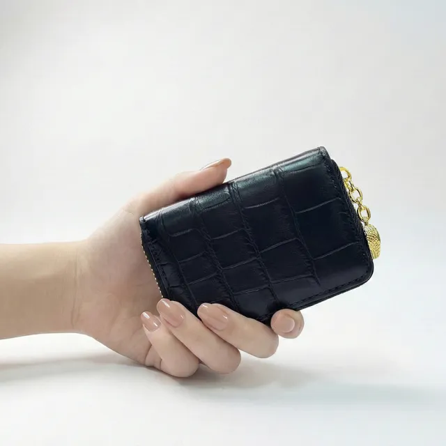 【M2ND】珍稀鱷魚腹皮卡夾錢包(Y02D)