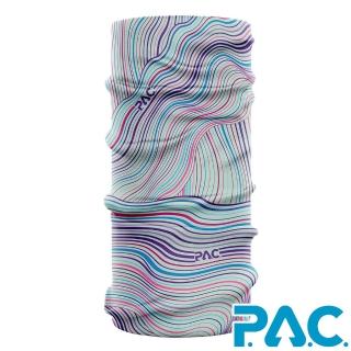 【ATUNAS 歐都納】經典款抗菌抗臭頭巾(PAC8810460自由線條/舒適透氣/抗UV防曬/運動/單車/無縫技術)