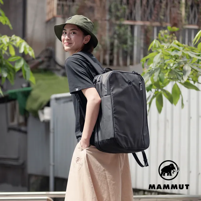 【Mammut 長毛象】Seon Transporter 25 休閒筆電後背包 25L 黑色 #2510-03911