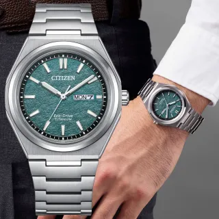 【CITIZEN 星辰】GENTS系列 Zenshin 超級鈦 台灣限量 光動能腕錶 618 週年慶 推薦(AW0130-85X)