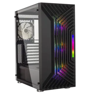 【NVIDIA】R5四核GeForce RTX 3050{BHCM6343F}電競電腦(R5-3400G/華碩A520/16G/1TB)