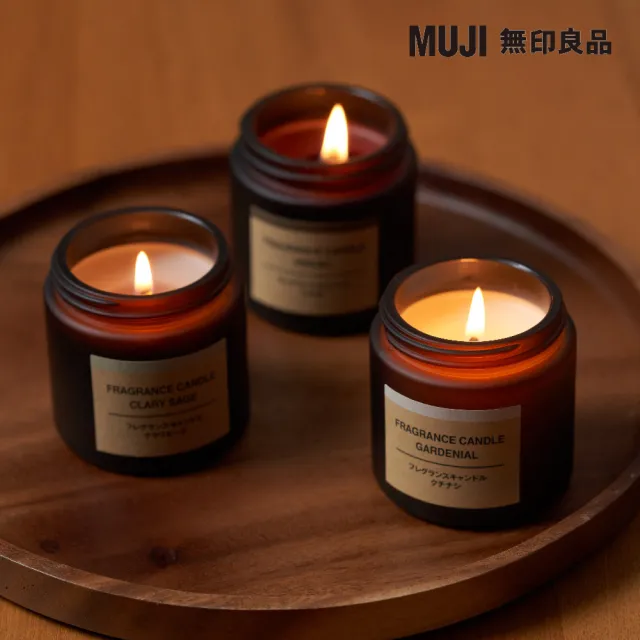 【MUJI 無印良品】芬香蠟燭.梔子花香味/85g