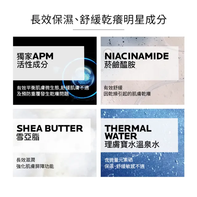 【理膚寶水】理必佳極效滋潤霜 400ML 二入組C(異膚保濕)