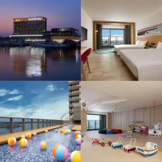 澎湖澎澄飯店｜花火節早鳥★指定假日不加價！2大贈1小(6歲)入住港景探索兩大床(每人不到750!)