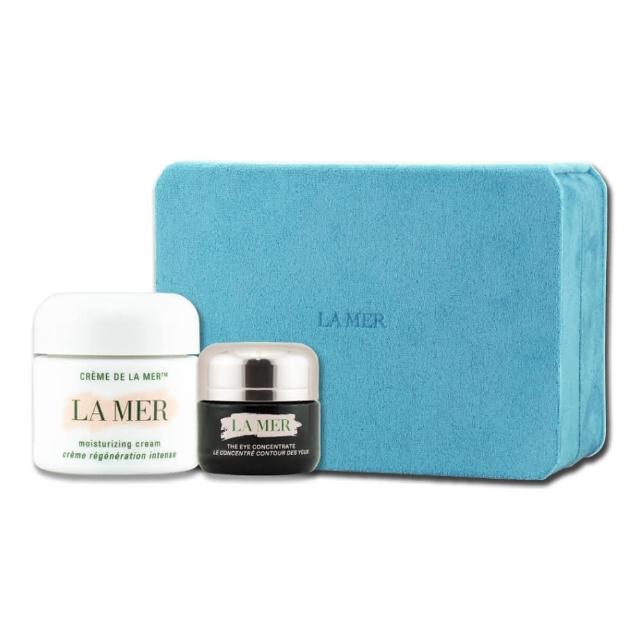 即期品【LA MER 海洋拉娜】全面修護明星雙享禮盒(濃萃修復眼霜 15ML + 乳霜 60ML + 精緻萬用收納盒)專櫃