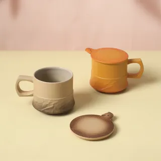 【LohasPottery 陸寶】一馬當先蓋杯-大地色/豐收黃(300ML 茶與咖啡皆可泡 佳節送禮)