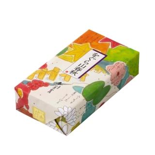 【小倉山莊】山春秋化妝箱 仙貝禮盒 8入x1盒(日本平行輸入 日本傳統點心 伴手禮 日式仙貝 米菓 京都名產)