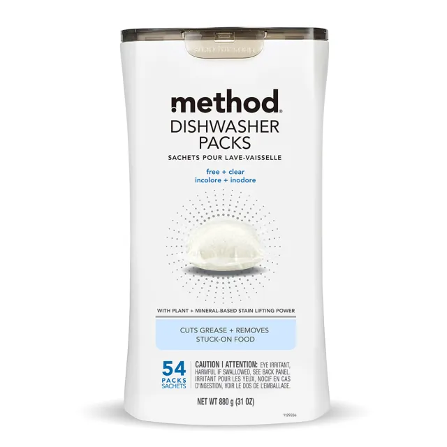 【method 美則】潔淨三效聰明洗碗球54顆(洗碗機專用 洗滌球 洗碗錠洗碗粉)