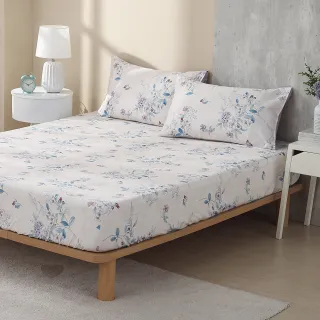 【HongYew 鴻宇】300織美國棉 床包枕套組-多款任選(單人)