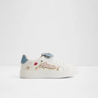 【ALDO】FRENCHIE-趣味拼貼綁帶休閒鞋-女鞋(白色)