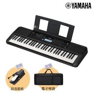 【Yamaha 山葉音樂】PSR-E383 61鍵 電子琴 含琴袋 踏板(伴奏電子琴 全新公司貨 原保一年)