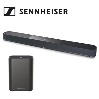 【SENNHEISER 森海塞爾】聲霸劇院喇叭組合(AMBEO Soundbar Plus + AMBEO Sub)