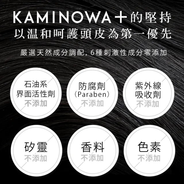 【KAMINOWA 法之羽】黑燦 養髮液80mlx6入組(竹筍皮萃取液、甘草酸二鉀 頭皮水 頭皮精華 頭皮護理)