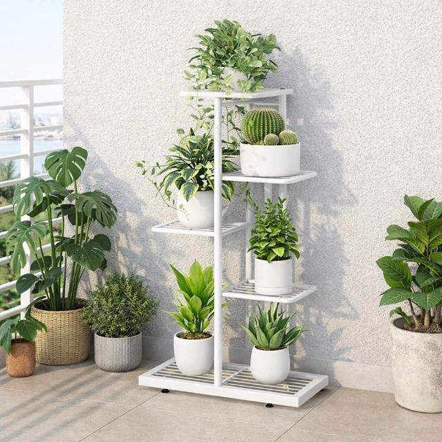 【AOTTO】簡約直立式花架盆栽收納架