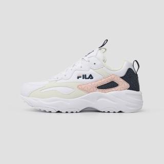 【FILA】RAY TRACER 休閒鞋 運動鞋 男鞋 女鞋 白 粉 復古 老爹鞋(4-C606Y-149)
