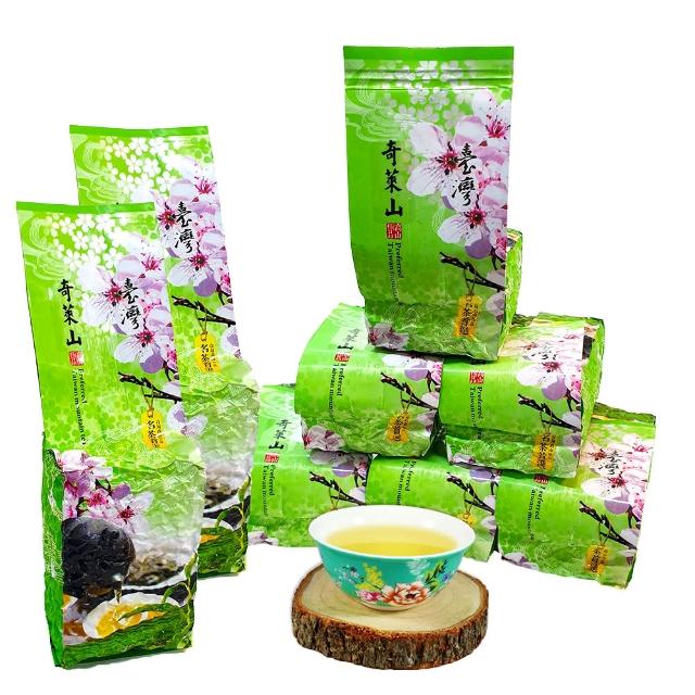 【龍源茶品】奇萊山特選高冷青烏龍茶葉150gx8包(共2斤;附提袋；生青茶；無焙火:無發酵；高山茶)
